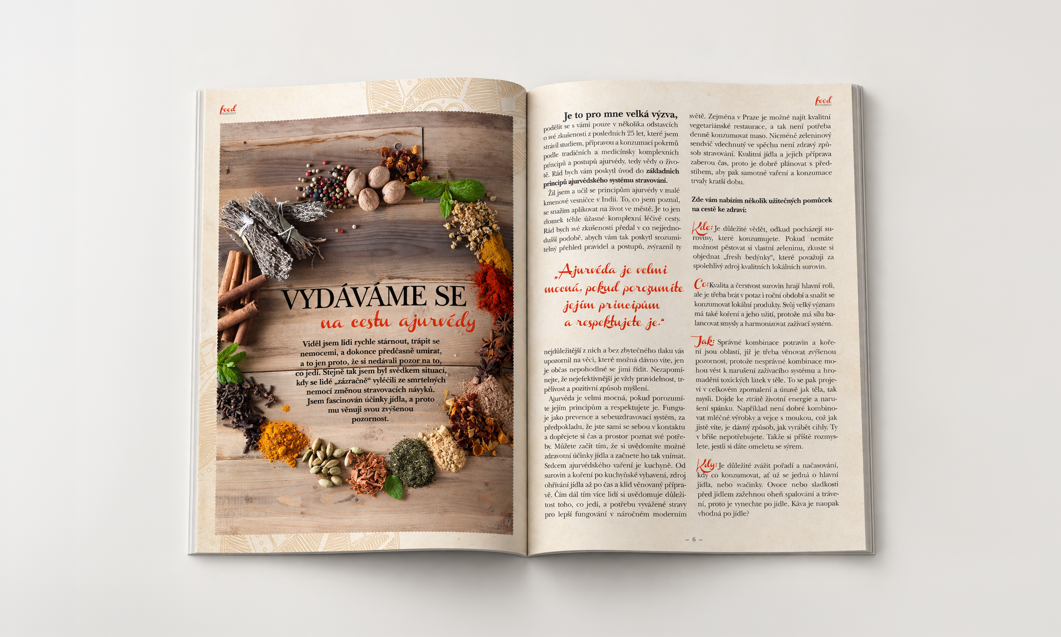 Otvorený magazín Goodletter o ajurvéde