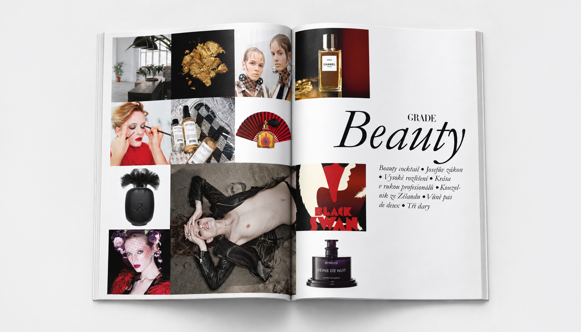 Otvorený magazín GRADE s Beauty editorialom