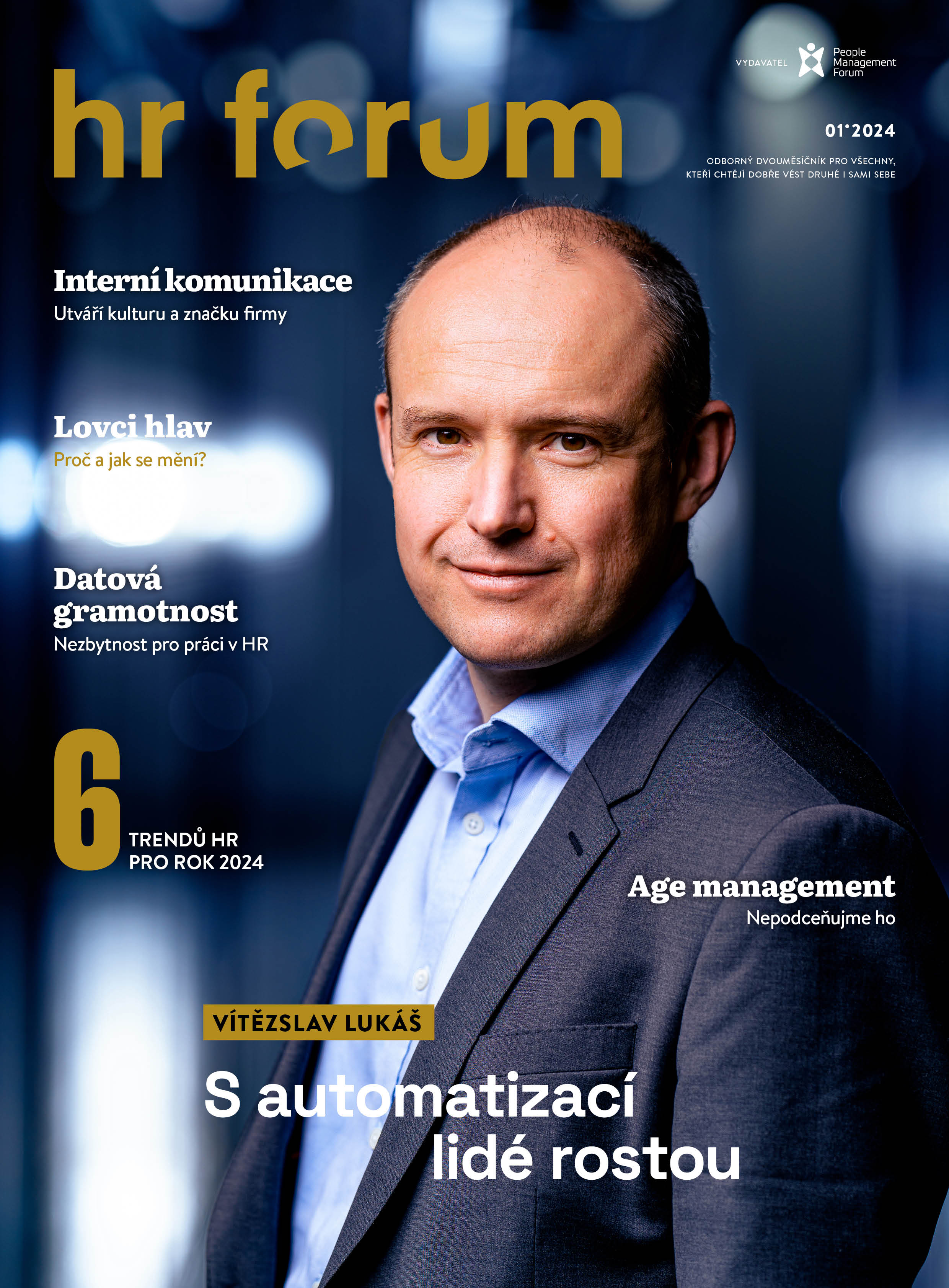 Titulná strana HR forum z januára 2024
