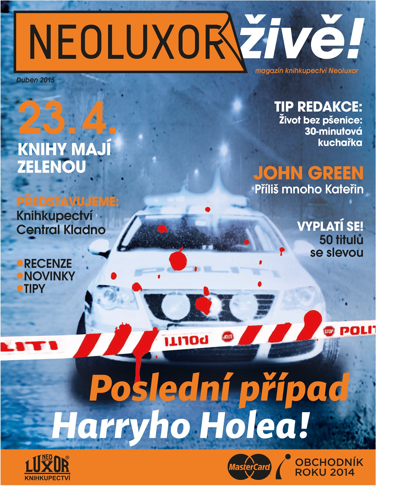 Titulná strana Neoluxor živě s Harrym Holeom