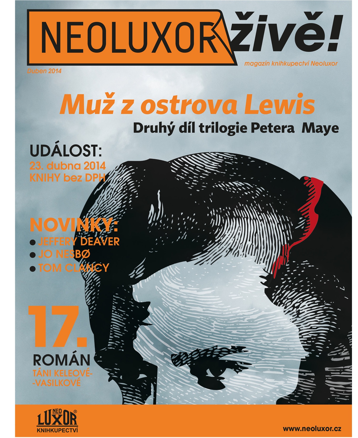 Titulná strana Neoluxor živě Muž z ostrova Lewis