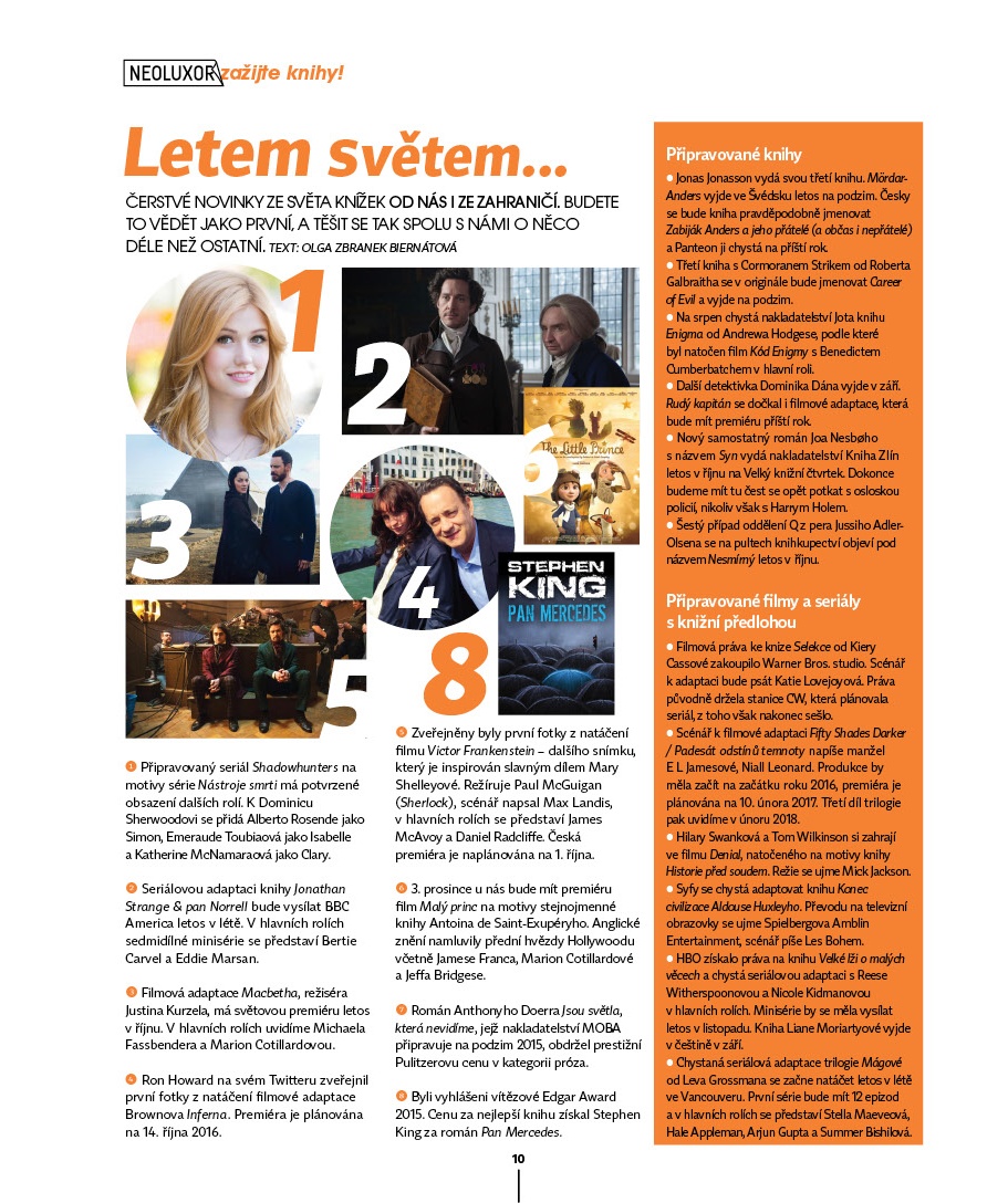 Letné čítanie v magazíne Neoluxor živě