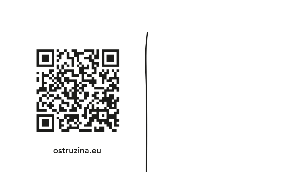 Vizitka Ostružina s QR kódom