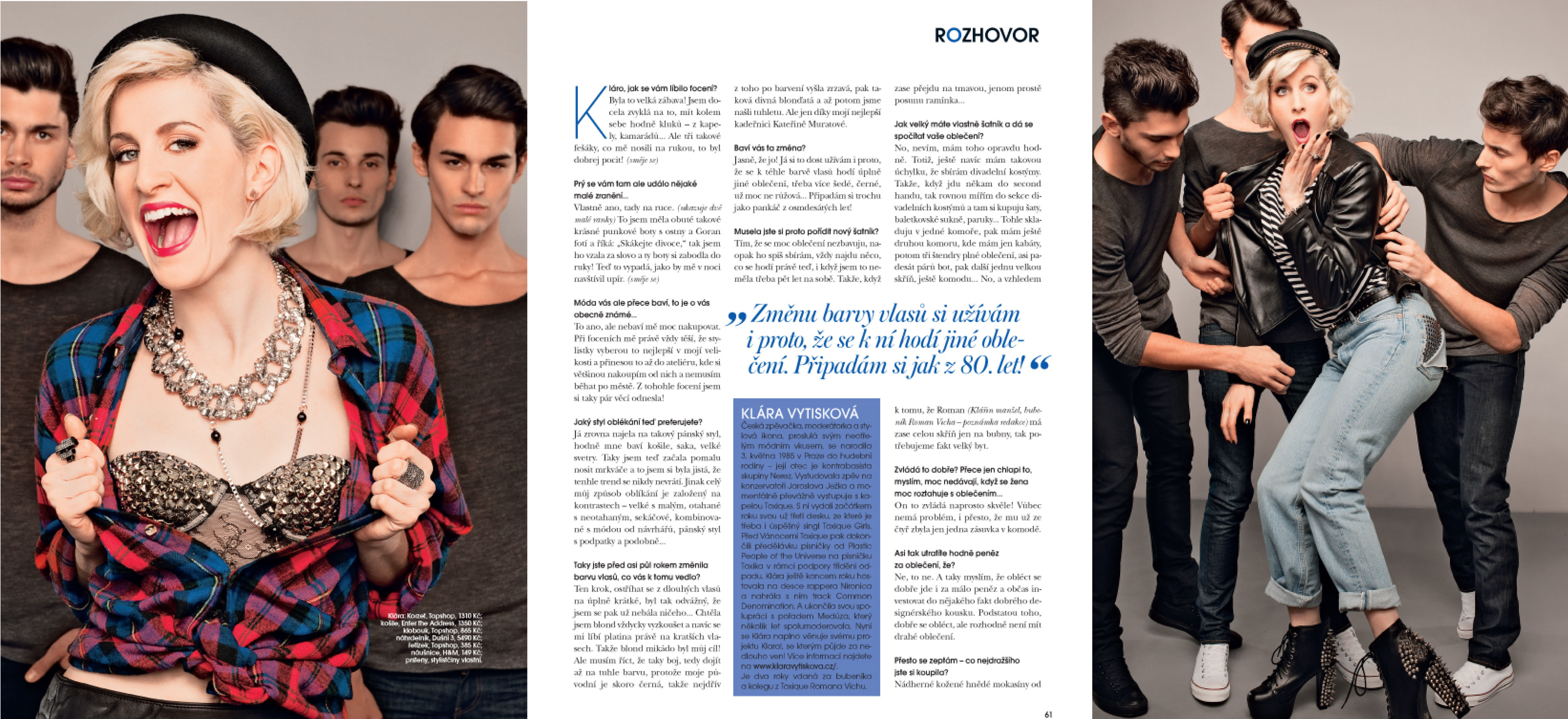 Trojstrana rozhovoru v magazíne STYLE